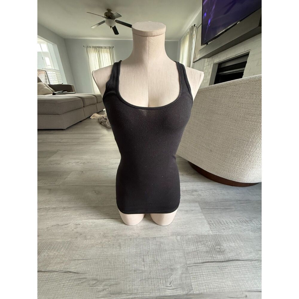 Victoria's secret PINK black ribbed tank top